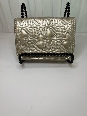 MICHAEL Michael Kors Metallic Gold Quilted Mini Wallet